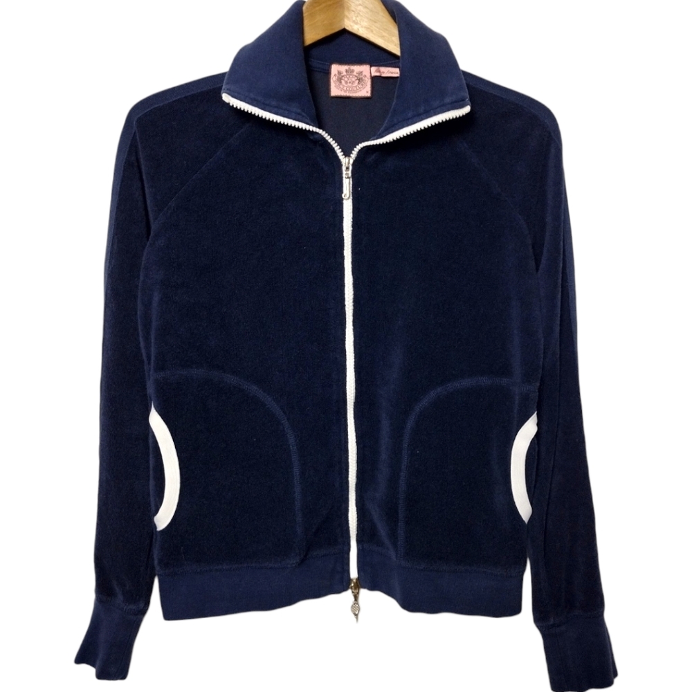 Juicy Couture Y2K Terry Cloth Tennis Track Jacket